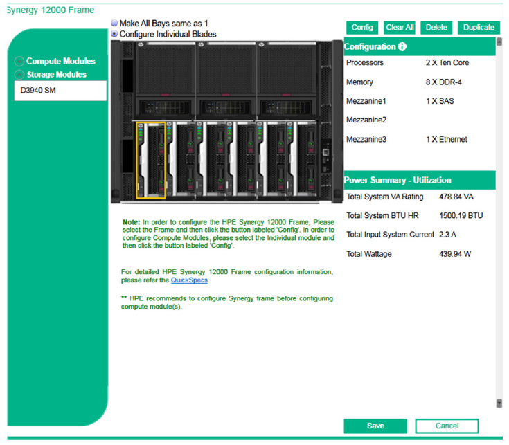 معرفی نرم افزار HPE Synergy Planning tool معرفی نرم افزار HPE Synergy Planning tool